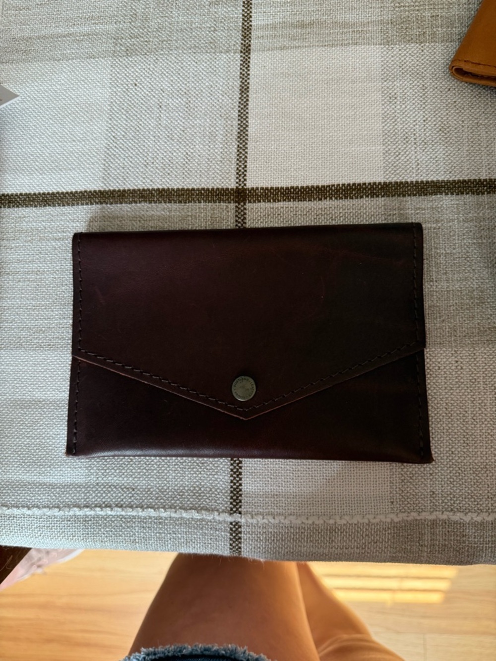 Portland Leather Dark Brown Envelope Wallet